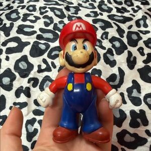 2002 vintage Super Mario Red and Blue Action Figure